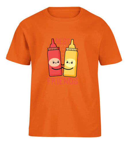 Playera Bebé Mejores Amigos - Catsup Y Mostaza Amigos