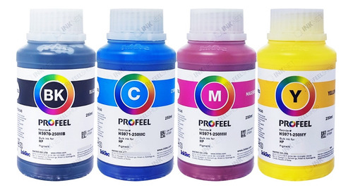 Kit 4 X250ml Tinta Pigmentada Inktec H5970 Pro X456 X476