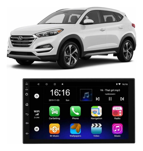 Radio Multimedia Android Hyundai Tucson 2016 Wifi Gps Cámara