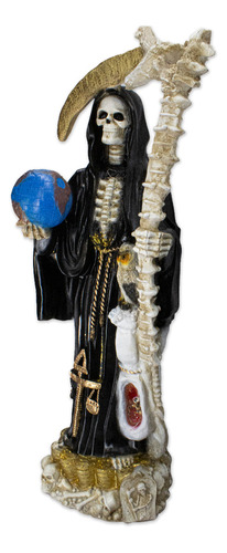 Imagen De Resina Santa Muerte Dragón De 80 Cm Ritualizada 