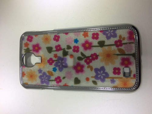 Capinha Com  Flores Para  I9500  S5