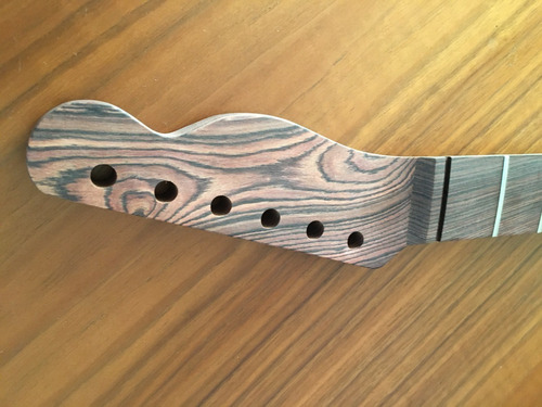 Imagem 1 de 7 de Braço Guitarra Modelo Tele Em Jacarandá Violeta