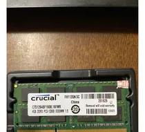 Comprar Pack 2 Memorias Ram Para Notebook De 4gb Cada Una. Crucial