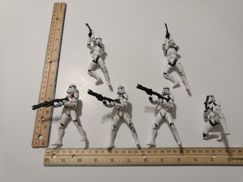 Clone Troopers Army Set De Seis Figuras Loose 