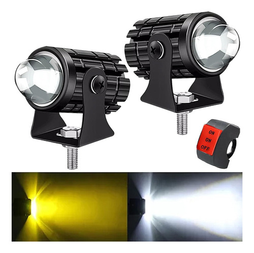 Luces Antiniebla Led Para Motocicleta, 2 Pcs 65w Faros