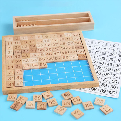 Montessori 1-100 Tablero Numérico Juguetes Juguetes