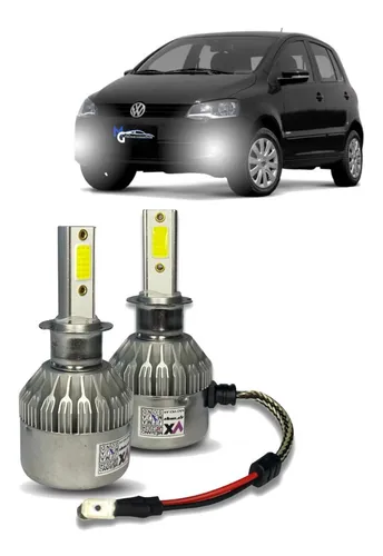 Kit Super Led C6 12v Fox 2003 À 2007 Farol Alto Baixo Milha