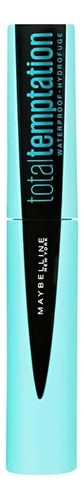 Máscara de pestañas Maybelline Total Temptation waterproof 0.3 fl oz color very black