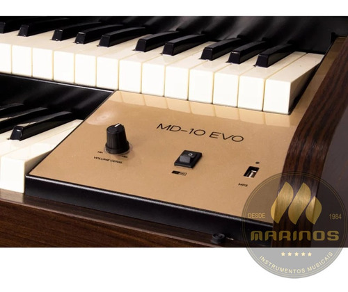 Imagem 6 de 6 de Órgão Tokai Eletrônico Digital Md10 Evo Marrom - Lançamento