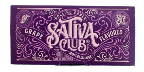 Celulosa Saborizada Sativa Club 78mm Sabor Grape
