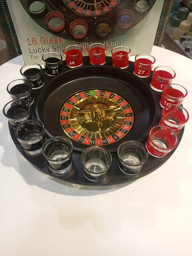 Juego Para Fiesta Ruleta De Licor Shot De Tragos