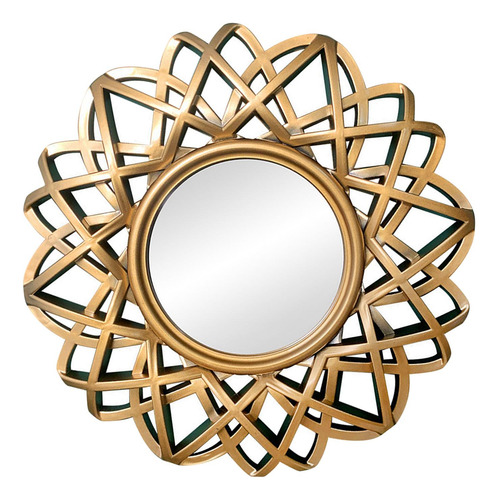 Espejo Circular Para Decoración De Pared, Arte De Dorado
