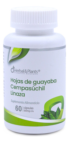 Hojas De Guayaba Cempasúchitl Linaza 60 Capuslas Herbal & Pl
