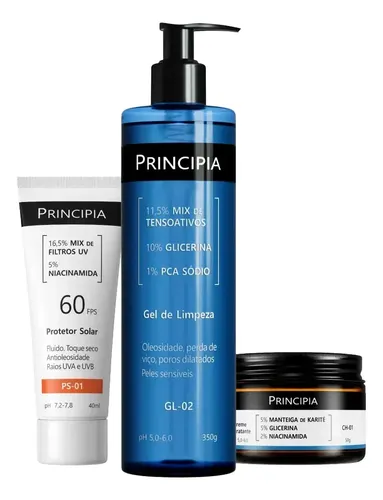 🧴 Principia Kit Completo Para Pele Sensível Com Fps 60