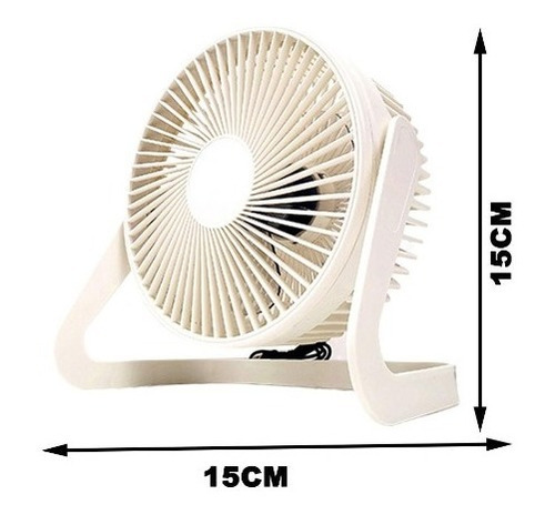 Ventilador Escritorio Portátil Usb Ajustable Silencioso