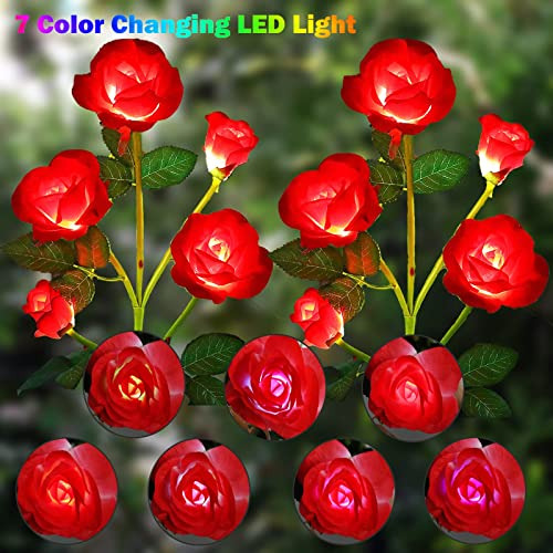 Paquete De 2 Luces Solares Para Flores, Decorativas Para Ext