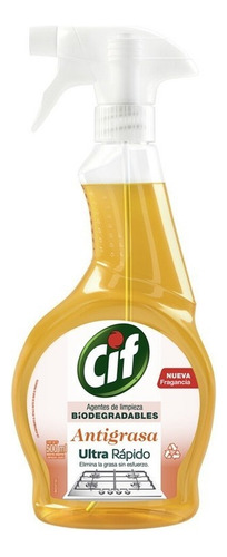 Limpiador Líquido Cif Antigrasa Biodegradable 500 Ml Gatillo