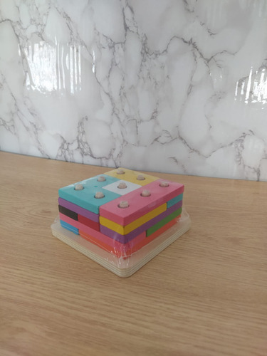 Encastre Cubo Formas Con Piezas Color Pastel Mt08895 Color Colores Pastel