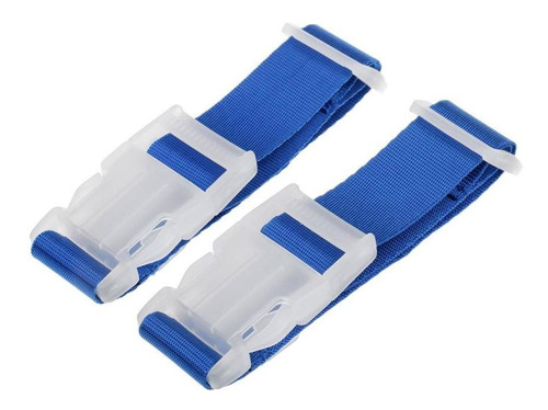 2pcs Maleta Ajustable Maleta Hebilla Atar Correa Azul