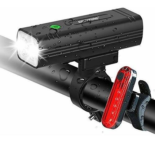 Ebuyfire Usb Rechargeable Bike Light Set, 1000 Lumen 