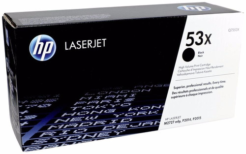 Imagem 1 de 1 de Cartucho De Toner Original Hp Q7553x 53x M2727 P2014 P2015