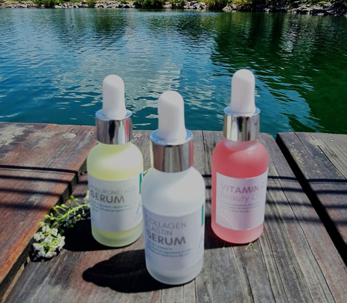 Kit 3 Sueros Ácido Hialurónico,colágeno Y Vitamina C Allskin