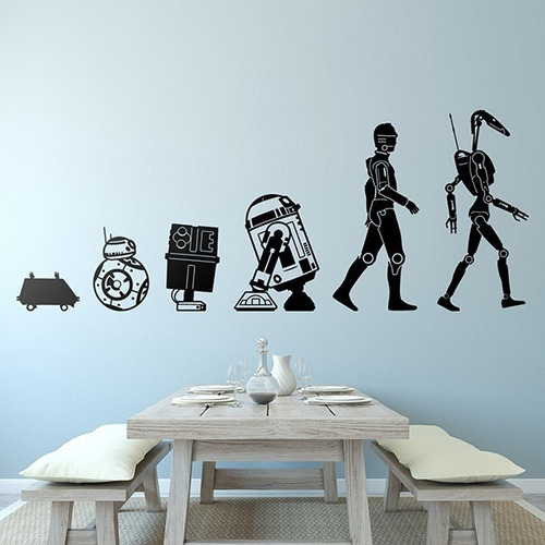 Vinilo Decorativo Evolucion Droid 