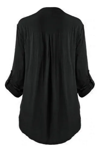 Camisa De Encaje For Mujer Con Cuello En V Talla Grande