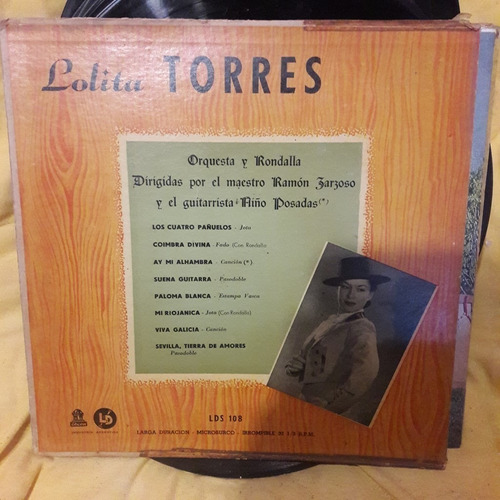 Vinilo Microsurco Lolita Torres Miño Posadas Vm1