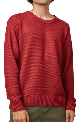 Sweater Hombre Liso Lana Acrilico Cuello Redondo Nuevo 