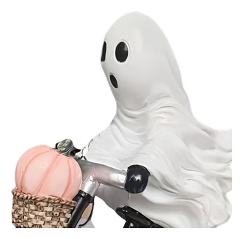 Estatua De Ciclista Fantasma Para Decoración De Halloween