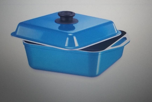 Cacerola Cucina Donna Clásica Cuadrada 4.7l Azul - 1 Unidad