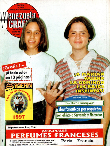 Revista Venezuela Grafica 8 Dic 1996 Servando Y Florentino