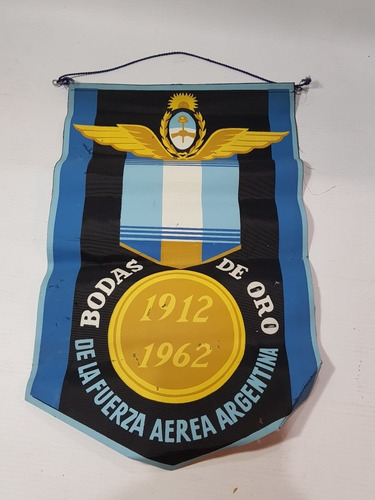 Imagen 2 de 10 de Banderín Fuerza Aérea Argentina Brasil 1962 Mag 56303