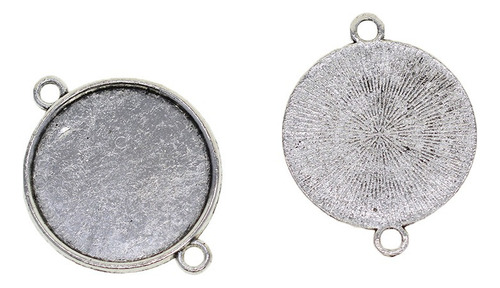 Tg Lote De 100, Bisel De Camafeo Liso En Blanco 16 Mm + 18