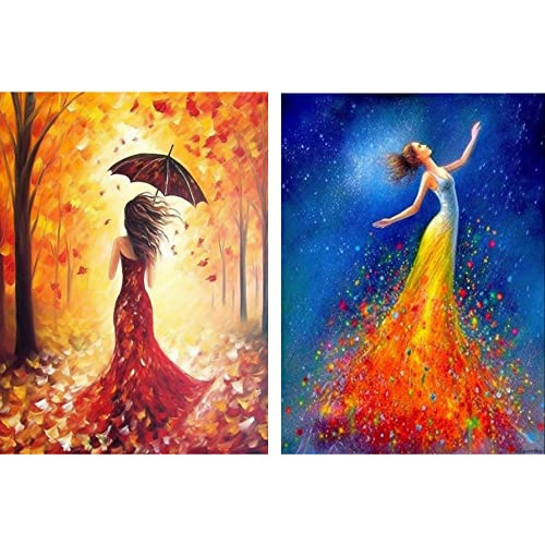 5d Diamond Painting Abstract Dancer Full Drill By Numbe...