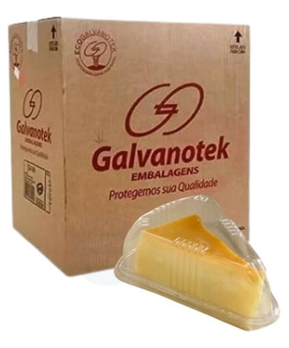 Embalagem Mini Fatia Torta Galvanotek G635 C/ 400 Unidades