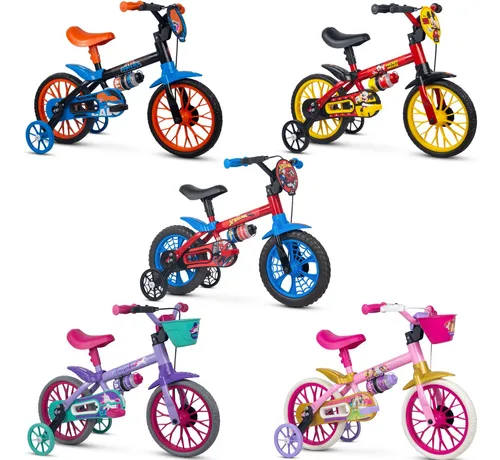 Bicicleta Infantil C/ Rodinha De Treinamento Menino E Menina