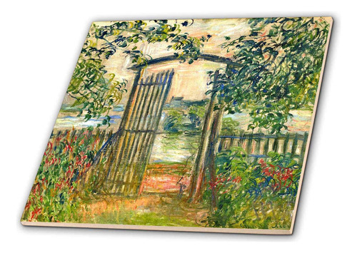 3drose Claude Monet? La Puerta Del Jardín En Vetheuil-azule