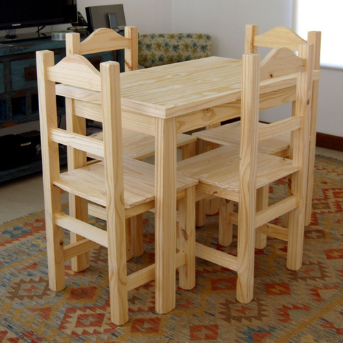 Imagen 2 de 3 de Mesa 60x100 Natural Pino Clear Seleccionado