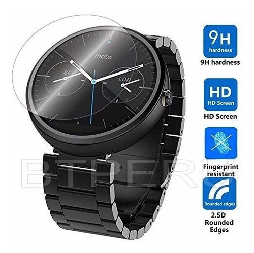 Mica Vidrio Templado Smart Watch Moto 360 1 2 Gen 42mm Reloj