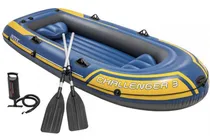 Comprar Bote Inflable Challenger 3 Intex Con Remos E Inflador