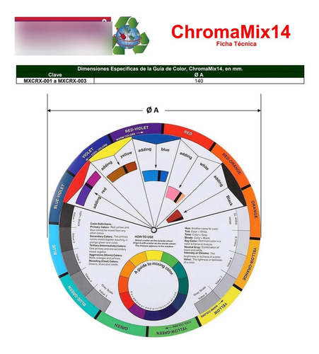 Guía De Tonos De Color, Mxcrx-002, 2 Pzas, 118 Colores, Ø14c