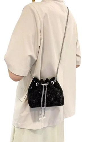 Bolso De Hombro Con Diamantes De Imitación Para Mujer