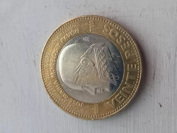 Moneda 20 Pesos Morelos