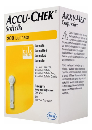 Lancetas Accu Chek Softclix X 200 De Roche