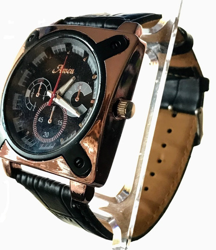 Reloj Hombre Masculino Grande Malla Eco Cuero Ejecutivo