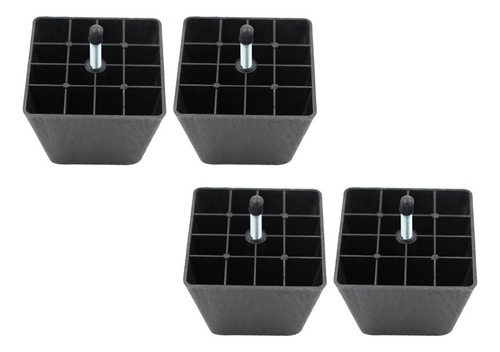 4pcs Muebles Elevadores Cuadrados 3.15 Pulgadas Sofá