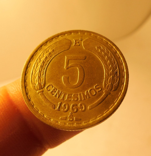 Moneda 5 Centesimos. Chile 1969