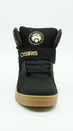 Tenis Osiris Rize Ultra Balck Gold Gum